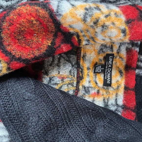 Linea Domani Felted Wool Patchwork Blazer - Small - Boho Chic Spring Jacket - Picture 4 of 4